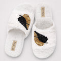 Wren Cream Luxury Plush Diamanté Embellished Handmade Slipper