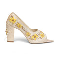 The Sunlit Bloom Hand Embellished Luxury Heel