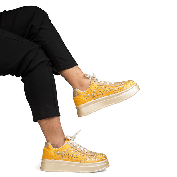 The Valeria Luxury Regal Aurora Embellished Trainer