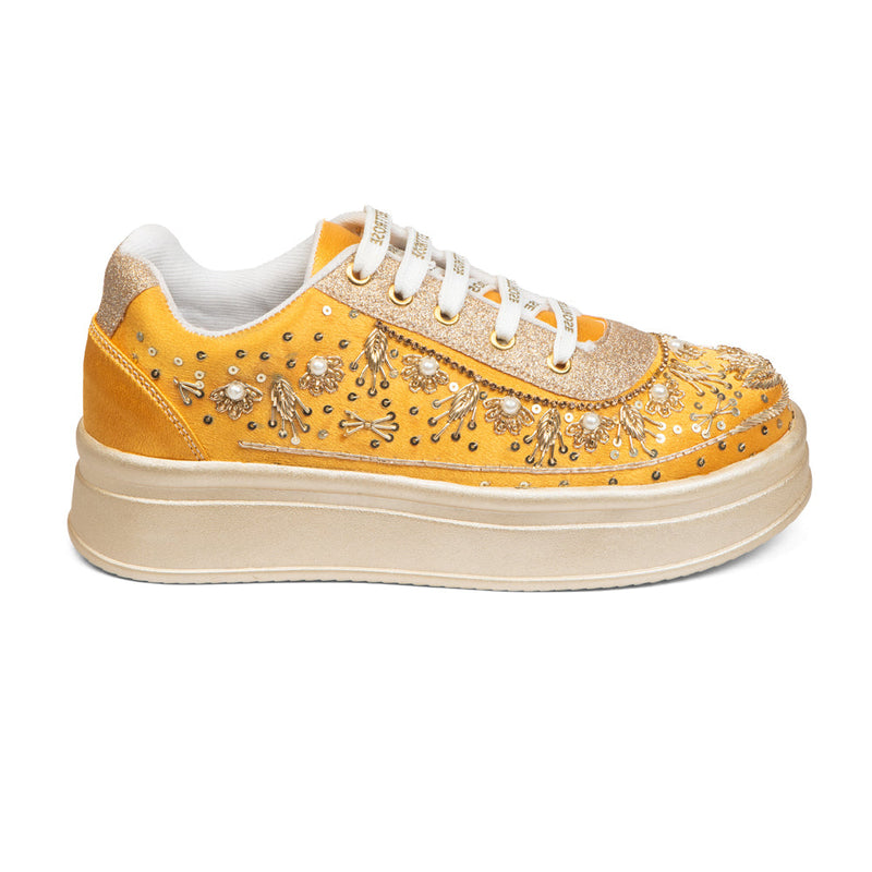 The Valeria Luxury Regal Aurora Embellished Trainer