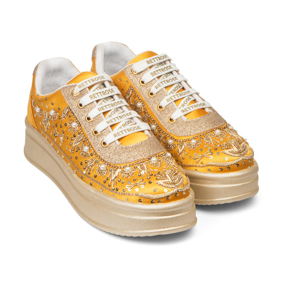 The Valeria Luxury Regal Aurora Embellished Trainer