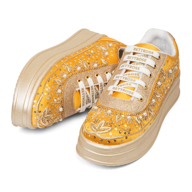 The Valeria Luxury Regal Aurora Embellished Trainer